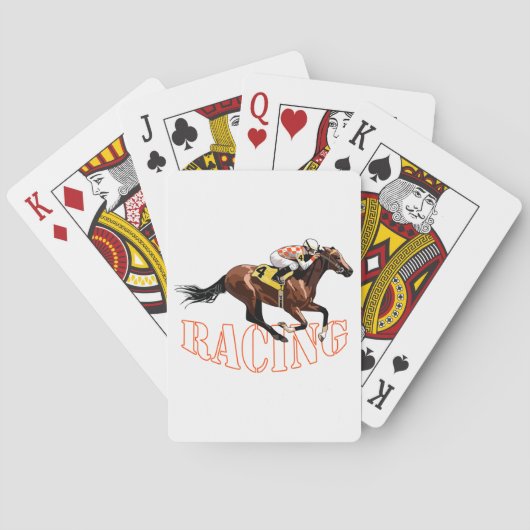 paardenraces pokerkaarten (Achterkant)