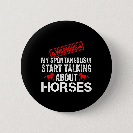 paardenraces ronde button 5,7 cm (Voorkant)