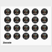 paardenraces ronde sticker (Vel)