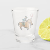 paardenraces shot glas (Achterkant)