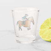 paardenraces shot glas (Achterkant)
