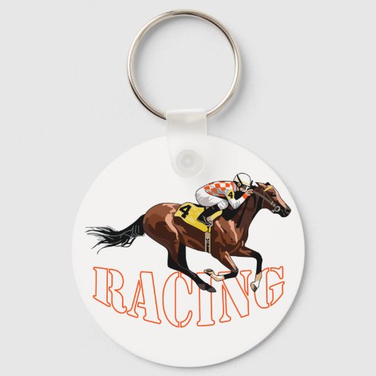 paardenraces sleutelhanger (Voorkant)