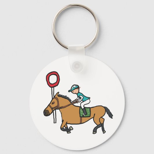 paardenraces sleutelhanger (Voorkant)