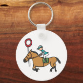 paardenraces sleutelhanger (Voorkant)