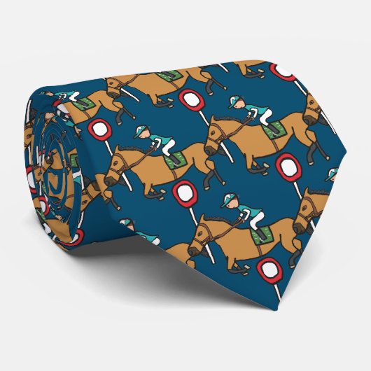 paardenraces stropdas (Opgerold)