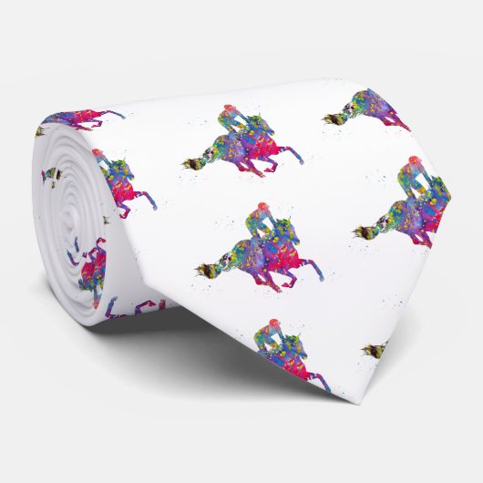 paardenraces stropdas (Opgerold)