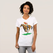 paardenraces t-shirt (Voorkant volledig)
