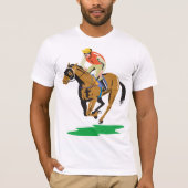 paardenraces t-shirt (Voorkant)