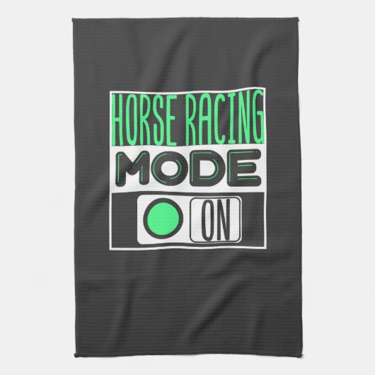 paardenraces theedoek (Verticaal)