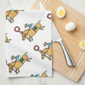 paardenraces theedoek (Quarter Fold)