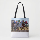 paardenraces tote bag (Voorkant)