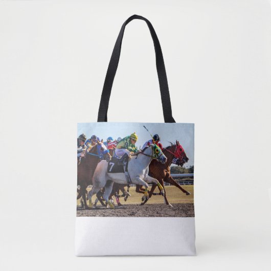 paardenraces tote bag (Voorkant)