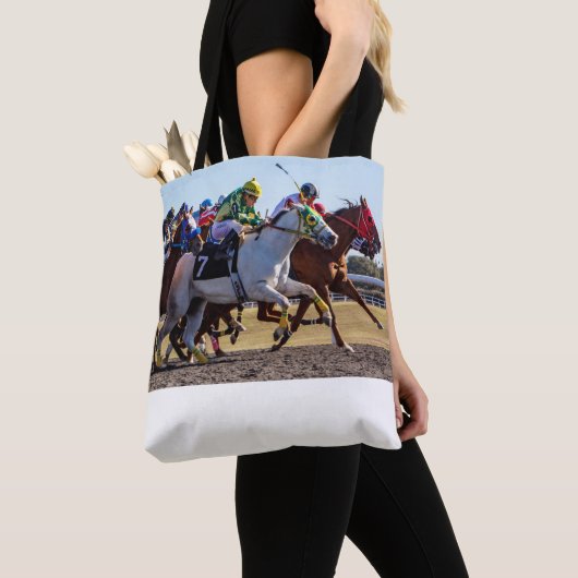paardenraces tote bag (Dichtbij)