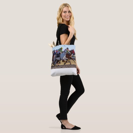 paardenraces tote bag (Op model)
