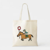 paardenraces tote bag (Achterkant)
