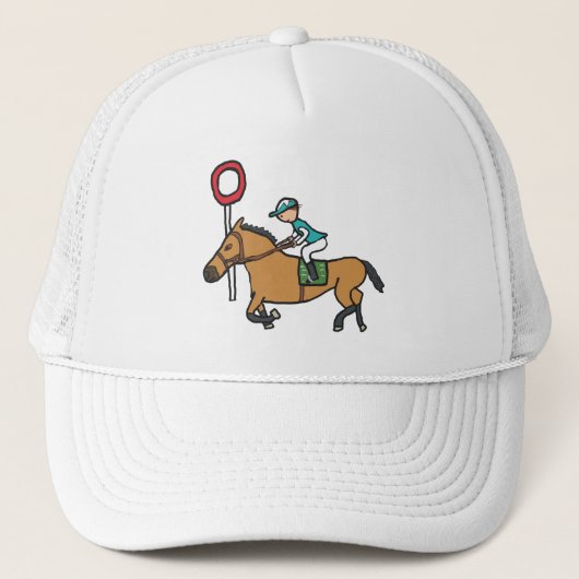 paardenraces trucker pet (Voorkant)