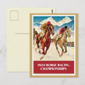  paardenraces uit 1924 briefkaart (Voorkant / Achterkant)
