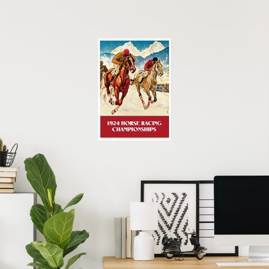  paardenraces uit 1924 poster (Thuiskantoor)