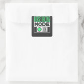 paardenraces vierkante sticker (Tas)
