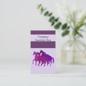 paardenraces visitekaartje (Staand voorkant)