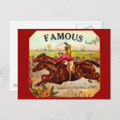  paardenracestoornis op de rails briefkaart (Voorkant / Achterkant)