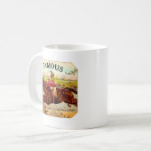  paardenracestoornis op de rails koffiemok (Voorkant links)