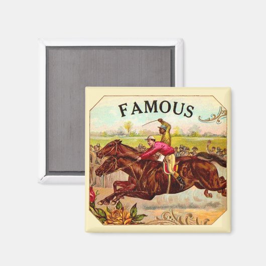  paardenracestoornis op de rails magneet (Voorkant / Achterkant)