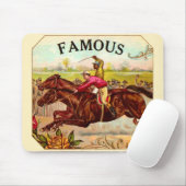  paardenracestoornis op de rails muismat (Met muis)