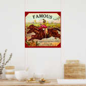  paardenracestoornis op de rails poster (Keuken)