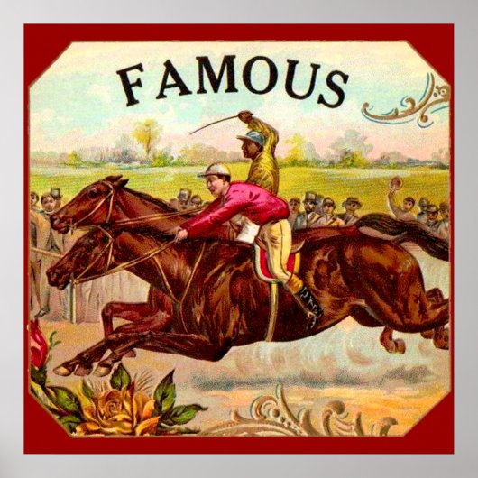  paardenracestoornis op de rails poster (Voorkant)