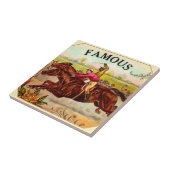  paardenracestoornis op de rails tegeltje (Zijkant)