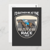 Paardenracewedstrijdsport voor Gezegde Briefkaart (Voorkant / Achterkant)