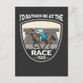Paardenracewedstrijdsport voor Gezegde Briefkaart (Voorkant)