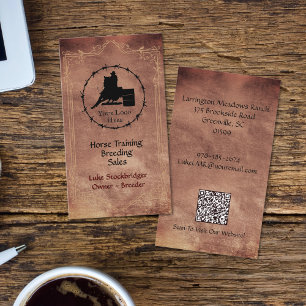 Paardenranch Bedrijfslogo QR-code Visitekaartje