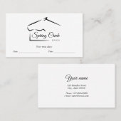 paardenranch | BOERDERIJ Afsprakenkaartje (Voorkant / Achterkant)