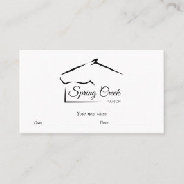 paardenranch | BOERDERIJ Afsprakenkaartje