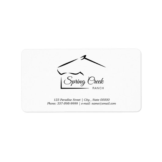 paardenranch | BOERDERIJ Etiket (Voorkant)