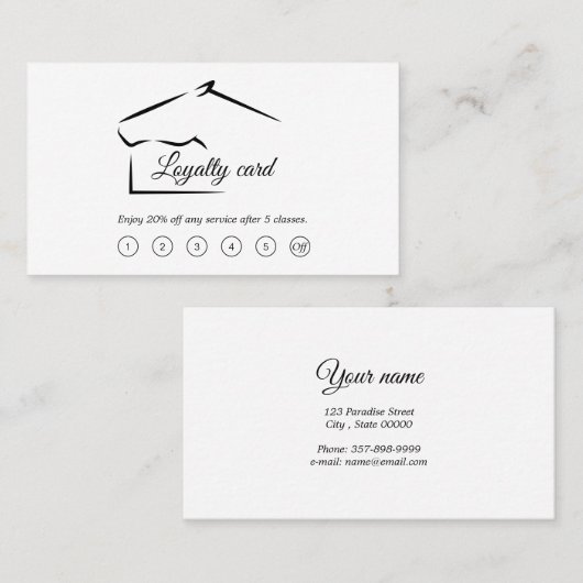 paardenranch | BOERDERIJ Klantenkaartje (Voorkant / Achterkant)