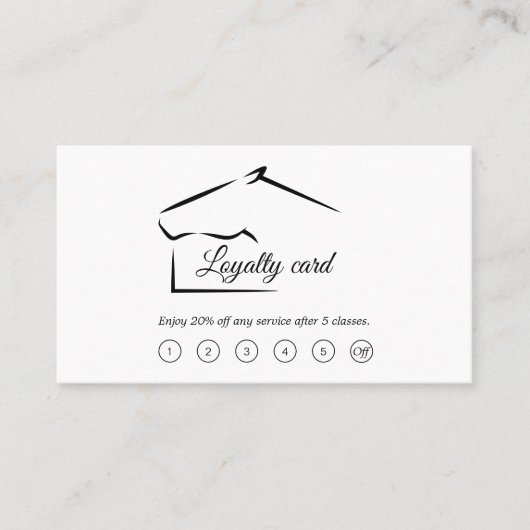 paardenranch | BOERDERIJ Klantenkaartje (Voorkant)