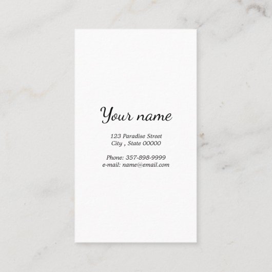 paardenranch | BOERDERIJ Klantenkaartje (Achterkant)