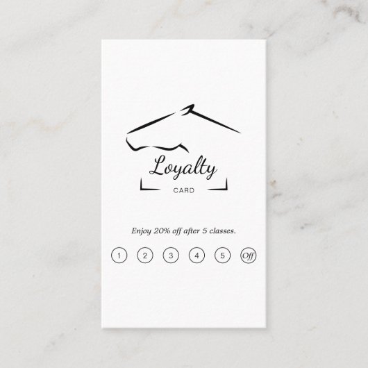 paardenranch | BOERDERIJ Klantenkaartje (Voorkant)