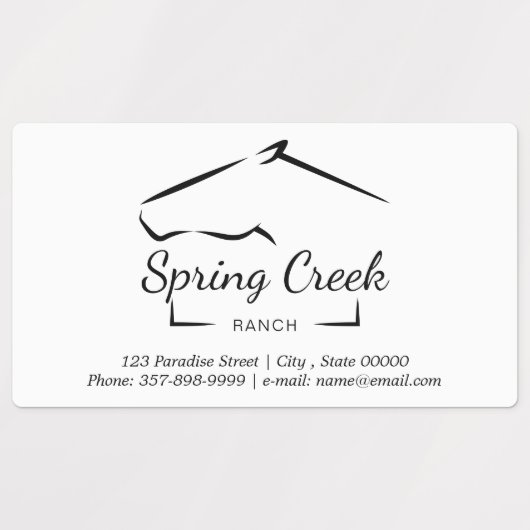 paardenranch | BOERDERIJ Labels (Design 1)