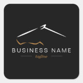 paardenranch | BOERDERIJ Vierkante Sticker (Voorkant)