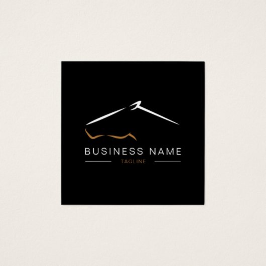 paardenranch | BOERDERIJ Vierkante Visitekaartjes (Voorkant)