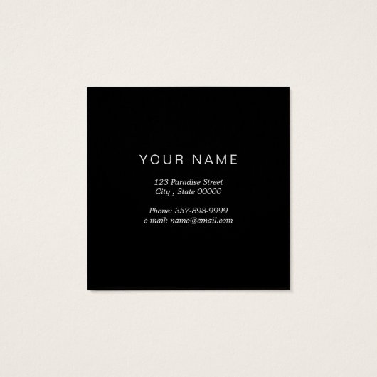 paardenranch | BOERDERIJ Vierkante Visitekaartjes (Achterkant)