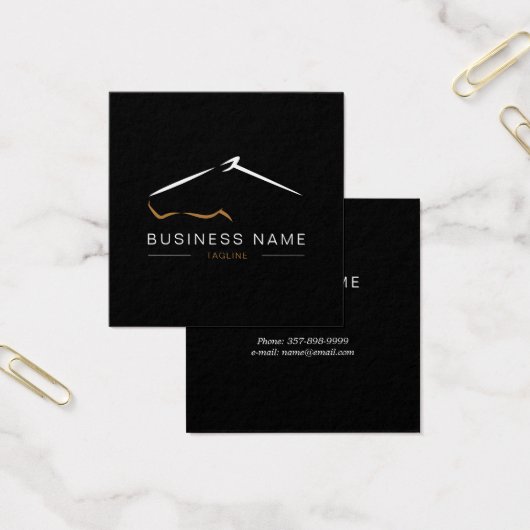 paardenranch | BOERDERIJ Vierkante Visitekaartjes (Kantoor)