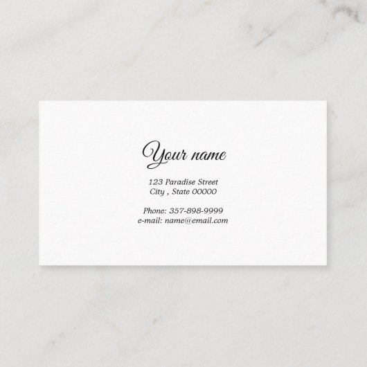 paardenranch | BOERDERIJ Visitekaartje (Achterkant)