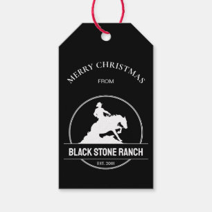 Paardenranch logo branding Kerstbedrijf Cadeaulabel