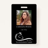 Paardenranch logo equestrian brandingadres badge (Voorkant)