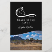Paardenranch logo equestrian brandingadres flyer (Voorkant)